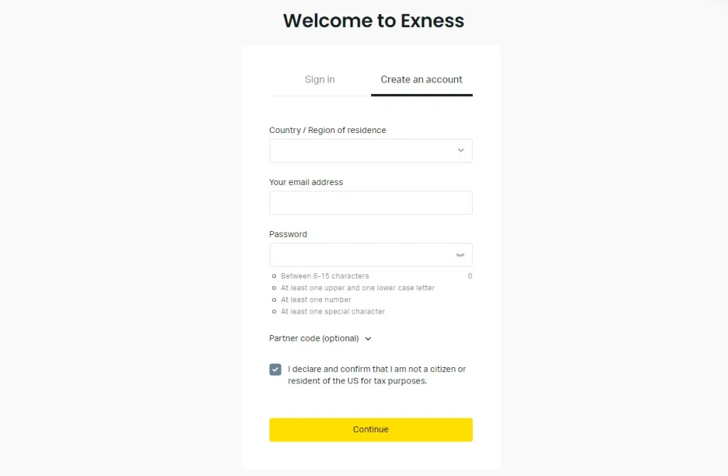 Start Trading with Exness Today
